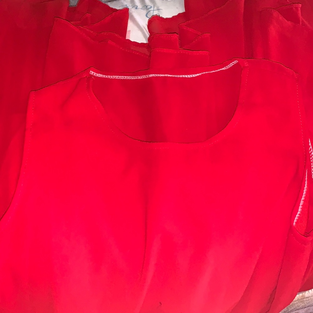Red skater dress size S